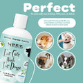P.E.T. Ear Care Wash for Dogs & Cats — 0% Alcohol & Fragrance-Free Formula — Loosens Wax, Removes Debris, Neutralizes Od