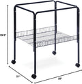 Prevue Pet Products Bird Cage Stand with Shelf Toys - S, Black