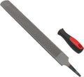 14 Inch Hoof Rasp, Horseshoe File with Rubber Handle, Carbon Steel Farrier File Tool, Suitable for Horse/Goat/Cow/Donkey