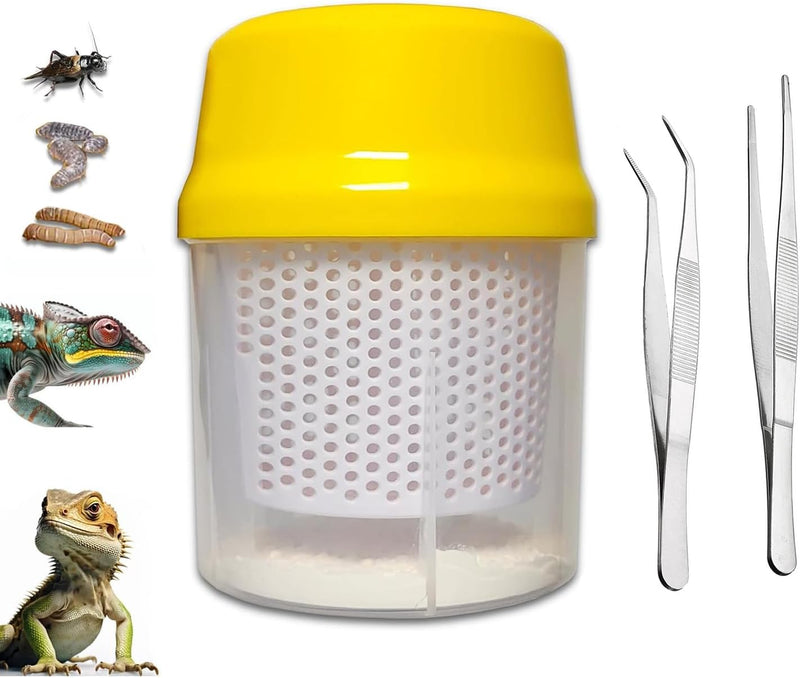 Reptile Cricket Calcium Mixer, Cricket Powder Mixer, Uniformly Mix Reptile Feed, Cricket Nutrients Shaker, Insect Feeder