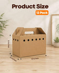 12 Pack Cardboard Pet Carrier, Cardboard Pet Carriers for Small Animals, Disposable Cardboard Pet Carrier for Chicks,Bir