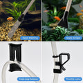 4‑in‑1 Aquarium Gravel Vacuum Siphon, Manual 80GPH Gravel Cleaner Vacuum Kit with Suction Ball & 6.5 Ft Hose, for 5‑20 G