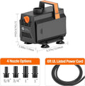AquaMiracle 880GPH Aquarium Water Pumps (3330L/H, 45W) Fountain Pump Pond Pump Submersible Water Pump with Flow Control 