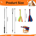 SYOOY Flirt Pole for Dogs, Interactive Dog Toys Teaser Wand Play Pole with Fleece Rope Lure Chewing Toy for Small Medium Large Dogs Puppy Outdoor Exercise & Training