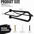 2 Pack Wall Mounted Saddle Racks with Pad Bar, Heavy Duty Saddle Pad Rack