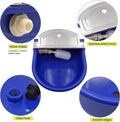 MINYULUA Automatic Waterer Bowl Large Horse Waterer with Float Valve (Blue)