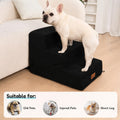 5-Step Dog Stairs and Ramp for Small Dogs and Cats, Pet Steps for High Bed with Non-Slip Bottom