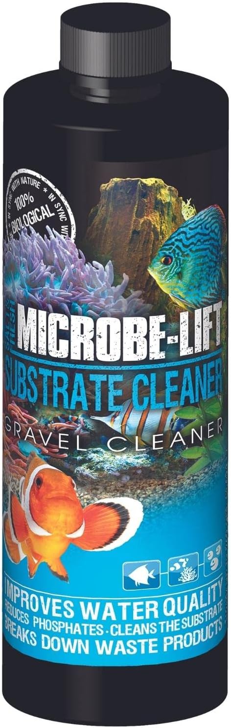 Microbe-Lift Gravel & Substrate Cleaner for Saltwater Aquarium and Freshwater Tanks, Tank Cleaner and Aquarium Water Con