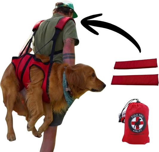 Fido Pro Airlift Original V2 Dog Carrier Sling | Light-Weight Dog Sling Now More Comfortable | for Injured, Sick, or Old