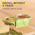 Magnetic Reptile Feeding Ledge with 2 Pack Plastic Bowls Food Feeder Water Dish for Crested Gecko Dwarf Hamster (Gray(Pa