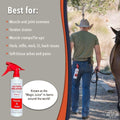 Four Oaks Farm Ventures, Natural Release Muscle Spray Treatment - Horse Liniment for Sore Muscles, Joint Pain, Tendon & 