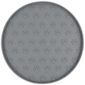 SUNLAND Silicone Dog Food Mat, Pet Feeding Mat for Food and Water, Waterproof Non-Slip Cat Feeding Bowl Mat with Raised Edge, Prevents Residue from Spilling onto The Floor Grey