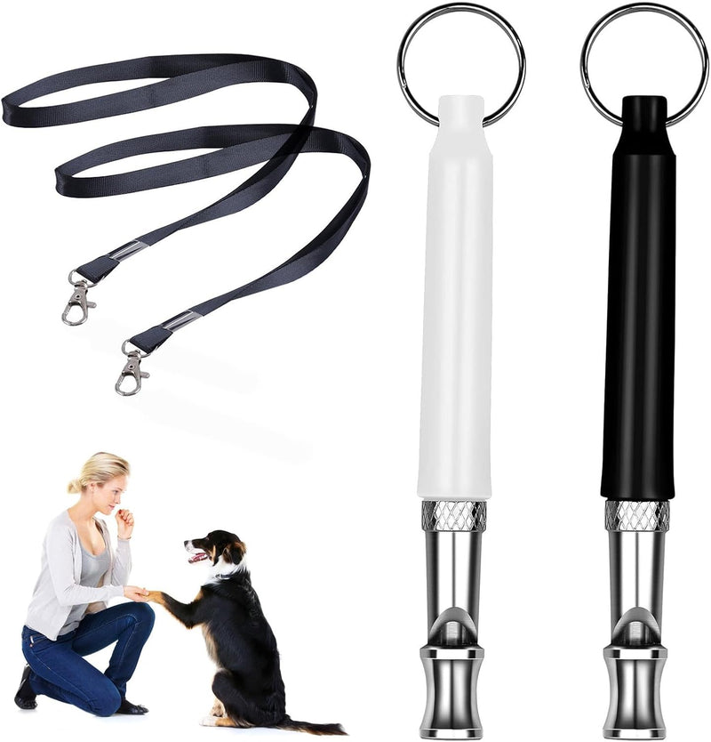 Ultrasonic Dog Whistle—Recall Training Whistle, with Leash—Ultra-Wide Frequency Range Suitable for All Breeds.