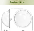 WUWEOT Hanging Fish Bowl, 9'' Acrylic Wall Mounted Fish Tank, 0.5 Gallon Hydroponic Air Plant Flower Pot, Transparency B