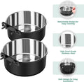 Crate Water Bowl No Spill, 2 Pack Dog Crate Bowls Hanging, Kennel Dog Water Food Bowls Mountable, Pet Cage Accessories F