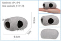 2PCS Aquarium Hideaway Rocks for Aquatic Pets to Breed, Play and Rest, Safe and Non-Toxic Fish Tank Ornaments, Ceramic D