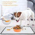 Dog Travel Bag with 2 Food Containers Collapsible Bowls & Feeding Mat
