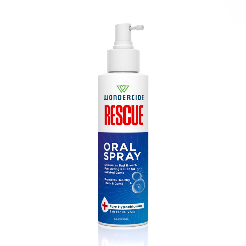 Wondercide Rescue - Oral Spray for Dogs and Cats – Freshens Breath, Soothes Gums, Alcohol Free Daily Dental Care with Pure Hypochlorous – 8.5 oz