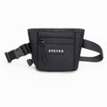 EPETKO Dog Treat Pouch, Powerful Magnet Closure Device Dog Training Treat Bag Large Capacity Pet Treat Pouch with Poop Bag Dispenser Treat Bag for Dog Training with Metal Waistband Clip (Black)