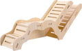 Versatile Hamster Hideout and Exploration Tunnel, Snap-Together Wooden Hamsters Tunnel Burrow with Panoramic Window Hams