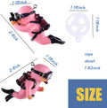 2-Pack Tank Decorations, Cute Little Diver, Aquarium Decoration Accessories Ornaments with Float Ball, Playmate for Tank