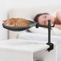 Unidevice Cat Desk Bed - Sturdy Cat Bed for Desk with 360° Rotating & Adjustable Height, Elevated Cats Nest Perch for Desk, Grey