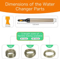 hygger Upgrade Aquarium Water Changer Kit, Semi-Automatic Fish Tank Gravel Cleaner, with 25 FT Water Hose, Flow Control 