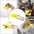 Duck Bill Silicone Dog Muzzle, Anti‑Bite Adjustable Quick‑Release Buckle