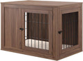 unipaws 36 Inch Furniture Style Dog Crate with Cushion for Medium Dogs