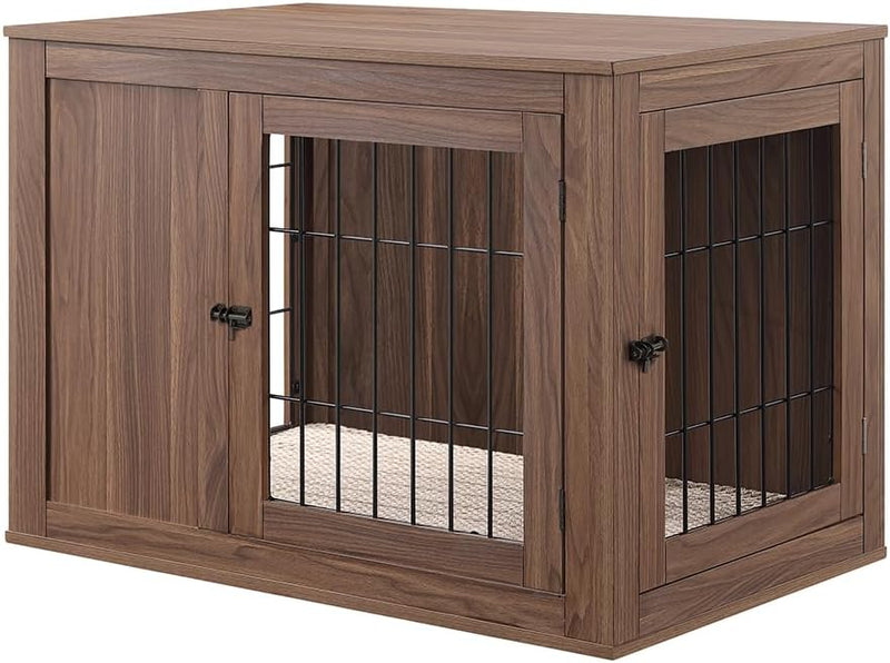 unipaws 36 Inch Furniture Style Dog Crate with Cushion for Medium Dogs
