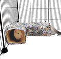 EAEDMY Guinea Pig Rat Ferret Hammock Hideout, Corner Tunnel, 14.2"x 9.8"x 4.3", Suitable for Small Pets, Easy to Clean