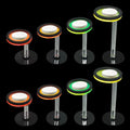 Live Coral Reef frag Rack，frag Plugs Holder for Coral，Fluorescent Acrylic Coral frag Bracket，This Set Contains 8 columna