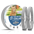 fcesiweg Flea Collar for Cats,Natural Cat Flea Tick Collar,Adjustable Tick Collars for Cats,Plant Ingredients,8 Months of Protection,Easy to Apply,People & Pet Friendly - 2P