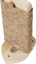 3-in-1 Cat Climbing Wall Steps with Hemp Rope, Shelves and Perches, Scratching Pads for Cats Playing and Climbing (Wood)