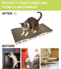 TIMHAKA Cat Scratching Board, Corrugate Cat Scratcher for Indoor Cats with Catnip, Cat Scratch Pad with Premium Scratch 
