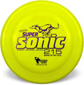 Hero Disc USA Hero SuperSonic 215 K9 Taffy Plastic Dog Disc, Puncture Resistant Dog Flying Disc (Yellow)