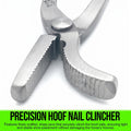 12" Horse Shoe Care Farrier Tool - Heavy Duty Vanadium Steel Hoof Nail Clincher Pliers for Precise Nail Removal, Hoof Tr