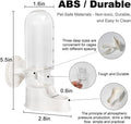 Bird Water Dispenser for Cage, 3.7 FL OZ, Automatic Bird Water Feeder ABS Suspended Parrot Cage Food Bowl Drinker, for Parakeet, Cockatiel, Budgie, Conure, Lovebirds