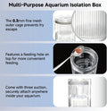Floating Breeder Box for Fish Tank, Acrylic Baby Aquarium Isolation Box Hatchery Incubator Tank with Suction Cups for Gu