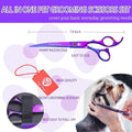 Purple Dragon Professional 7.0 inch Dog Grooming Scissors Set with Silencer