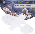 Zerodis 40 Pcs Aquarium Separation Clip, PVC Fish Suction Cup Separating Board Divider Support Clip ​with 80 Suction Cup
