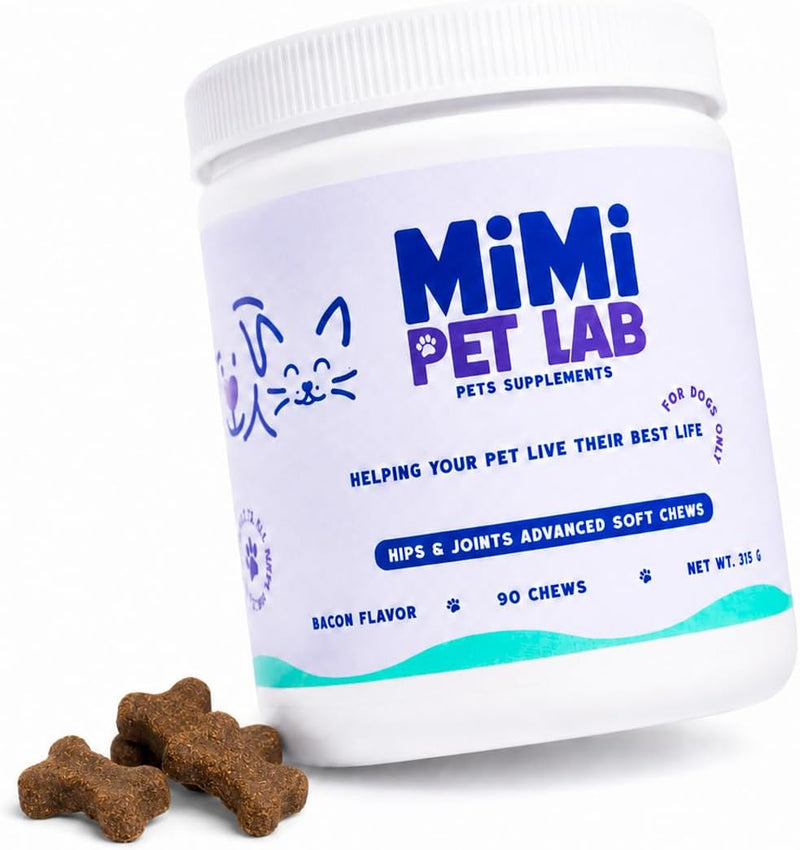 Hip and Joint Supplement for Dogs - Extra Strength Glucosamine for Dogs with MSM, Chondroitin & Vitamin C - Joint Pain R