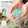 200PCS Glowing Decorative Rocks,Glow in The Dark Stones for Fish Tank