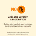 Worm X Plus 7 Way De-Wormer Chewables for Dogs - Tablets for Small Dogs & Puppies (6-25 lbs) (pyrantel pamoate/praziquantel), 2 Count