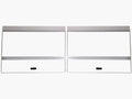 H2Pro 48x18 Glass Canopy 2 Piece Set for 70/75/90/110 Gallon Aquarium Fish Tank (22.68 x 16.93 x 0.16in)
