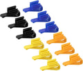 12Pcs Fish Tank Mounting Clip for 0.3"-1" Dia Tube,4 Colors