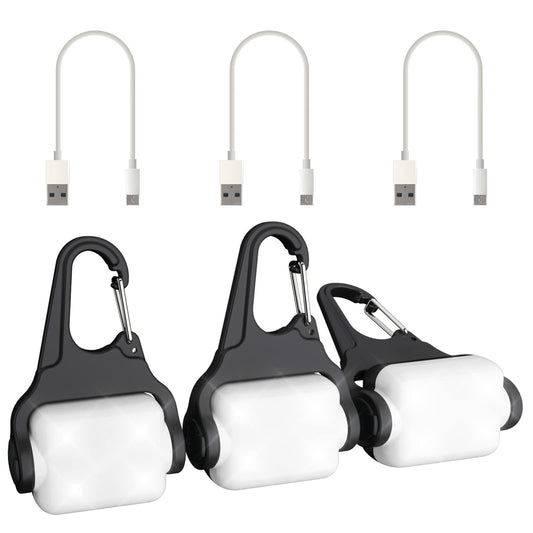 Outopest Dog Lights for Night Walking, Clip on Dog Collar Light - 3 Modes, USB-C Rechargeable, IP65 Waterproof, LED Safety Light for Running, Camping, Climbing, Bike