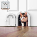 Purrfect Portal Meow Manor® Cat Door Interior Door - No-Flap, Fits Cats Up to 20 lbs, Easy DIY Setup, No Training Needed