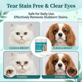 60 Count Eyes Wipes for Dogs & Cats, Tear Stain Remover Pads for Dogs & Cats, Gentle Eye Cleaning Wipes for Pets, Daily 