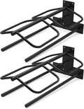 Wall Mounted Saddle Rack Set of 2, 120-lb Capacity Heavy Duty Iron Saddle Stand with Dual Blanket Bars and Tack Hook, Fi
